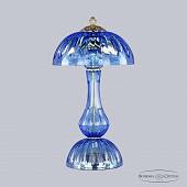 Настольная лампа  Bohemia Ivele Crystal  арт. 1371L/3/25 G Aquamarine/M-1H